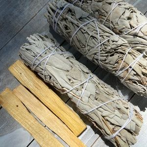 Room clearing bundle - 3 white sage, 3 palo santo